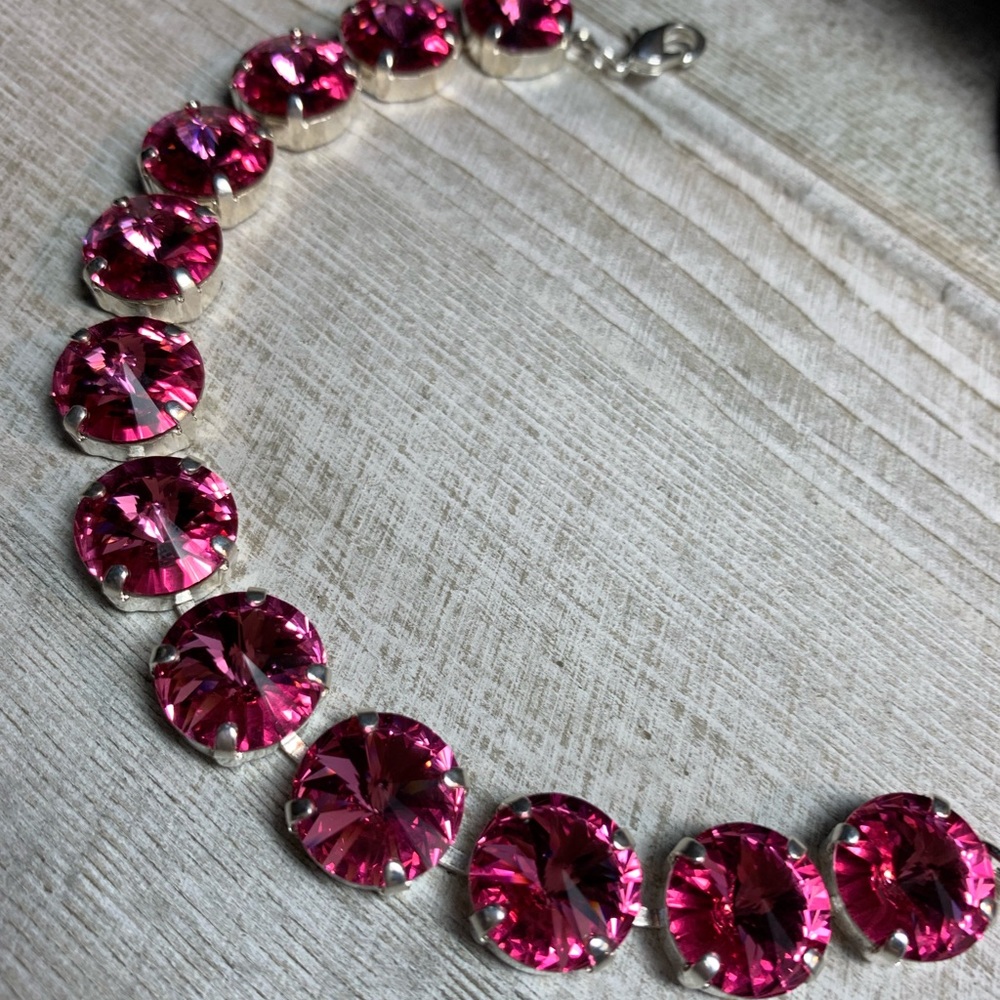 Handmade Swarovski Crystal “Crystal Rose Rivoli”